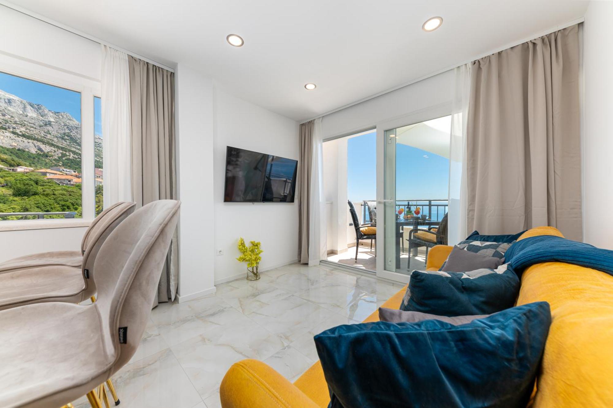 Seaview Apartments Nives Brela Luaran gambar