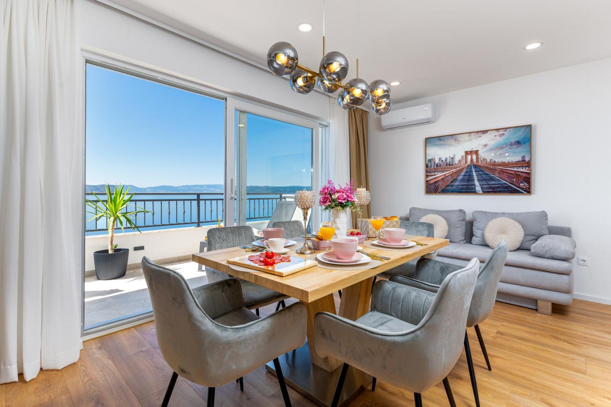 Seaview Apartments Nives Brela Luaran gambar