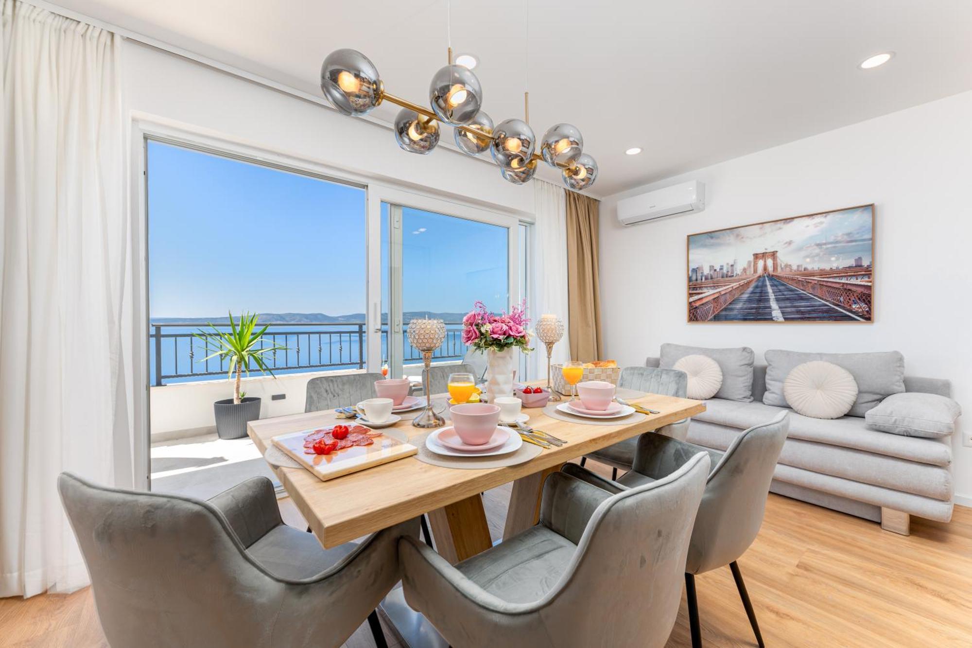 Seaview Apartments Nives Brela Luaran gambar